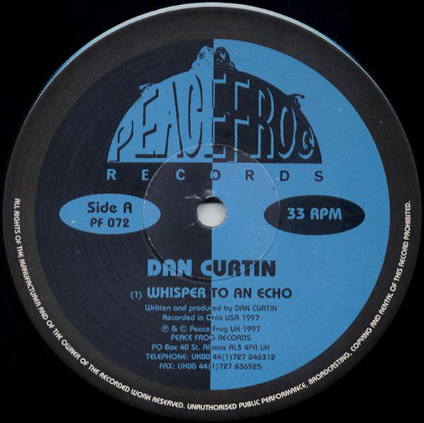 Dan Curtin - Whisper To An Echo - Used Vinyl Record 12" image 1