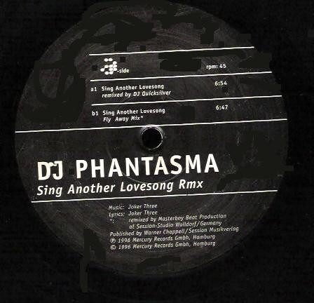 DJ Phantasma - Sing Another Lovesong (Remix) - Used Vinyl Record 12" image 1