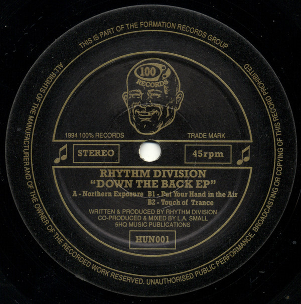 Rhythm Division - Down The Back EP - Used Vinyl Record 12" image 1