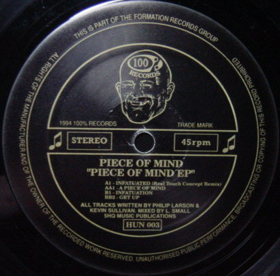 Piece Of Mind - EP - Used Vinyl Record 12" image 1