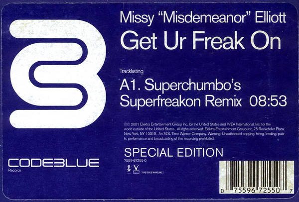 Missy Elliott - Get Ur Freak On - Used Vinyl Record 12" image 1