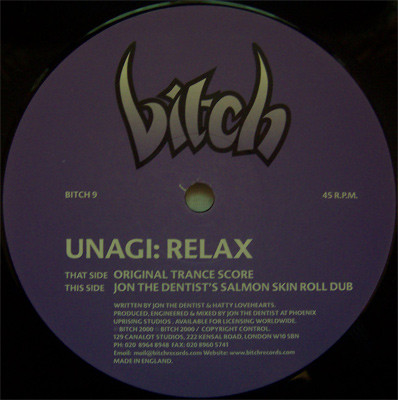 Unagi - Relax - Used Vinyl Record 12" image 1