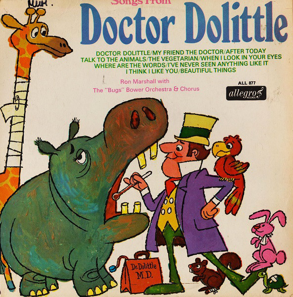 Ron Marshall - Songs From Doctor Dolittle - Used Vinyl Record image 1