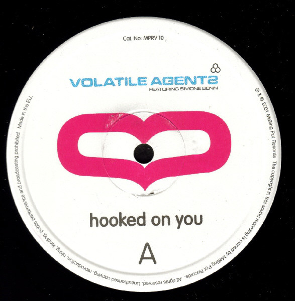 Volatile Agents - Hooked On You - Used Vinyl Record 12" image 1
