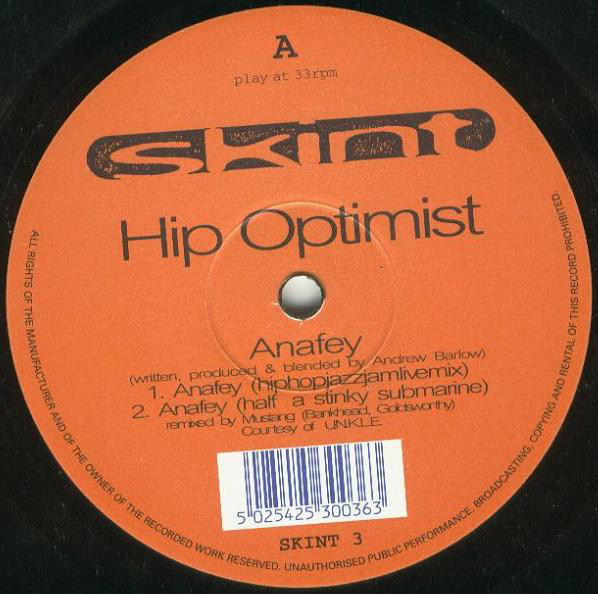 Hip Optimist - Anafey - Used Vinyl Record 12" image 1