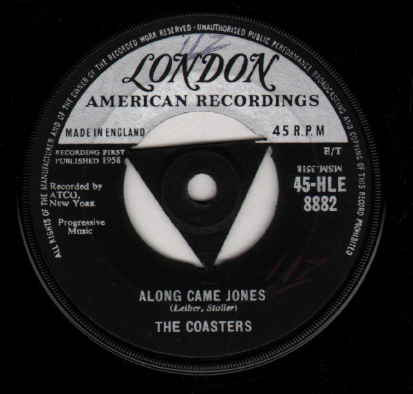 Coasters - Along Came Jones - Used Vinyl Record 7" image 1