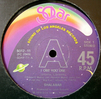 Shalamar - I Owe You One - Used Vinyl Record 12" image 1