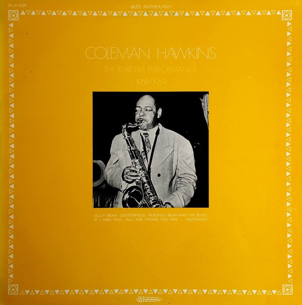 Coleman Hawkins - Rare Live Performance 1958/1959 - Used Vinyl Record image 1
