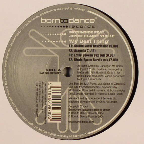 Mix2Inside - My Best Thing - Used Vinyl Record 12" image 1