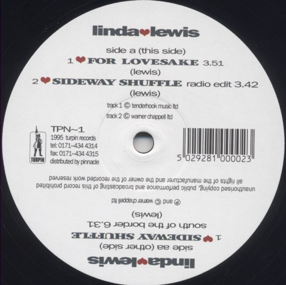 Linda Lewis - For Lovesake / Sideway Shuffle - Used Vinyl Record 12" image 1