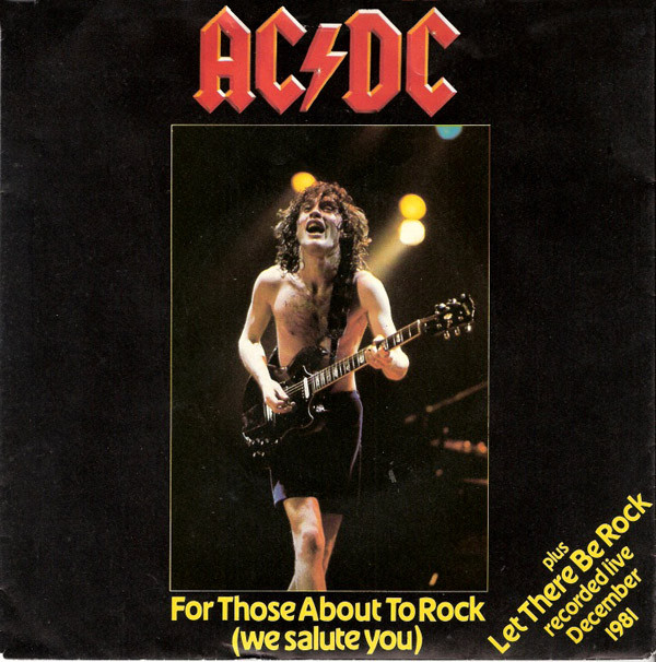 AC/DC - For Those About To Rock (We Salute You) - Used Vinyl Record 7" image 1