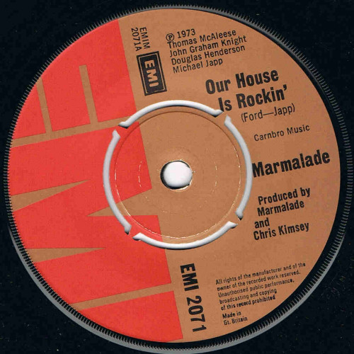Marmalade - Our House Is Rockin' - Used Vinyl Record 7" image 1