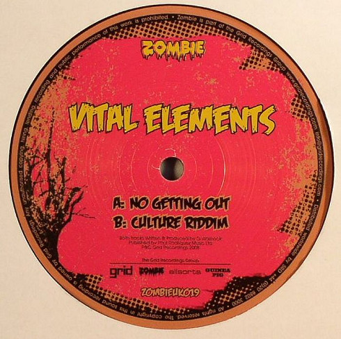 Vital Elements - No Getting Out / Culture Riddim - Vinyl Record 12" image 1