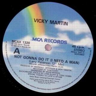 Vicky Martin - Not Gonna Do It (I Need A Man) - Used Vinyl Record 12" image 1
