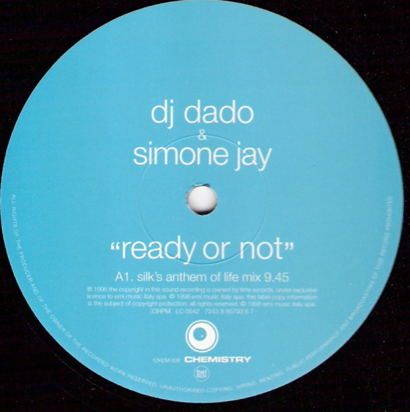DJ Dado - Ready Or Not - Used Vinyl Record 12" image 1