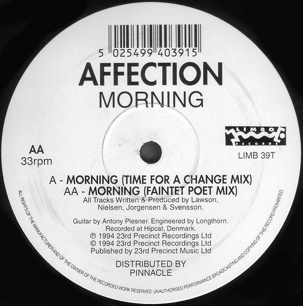 Affection - Morning - Used Vinyl Record 12" image 1