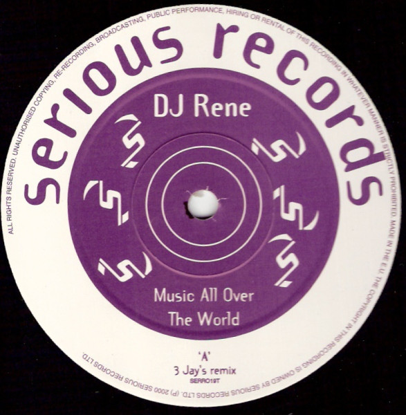 DJ Rene - Music All Over The World - Used Vinyl Record 12" image 1