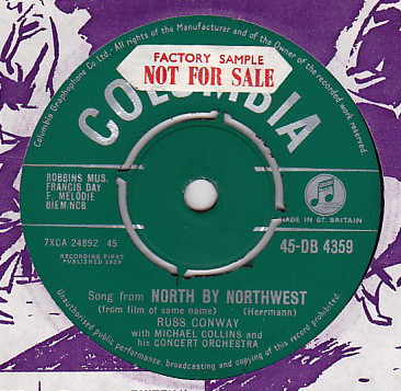 Russ Conway - Song From North By Northwest - Used Vinyl Record 7" image 1