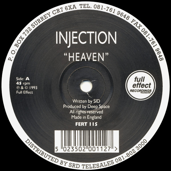 Injection - Heaven - Used Vinyl Record 12" image 1