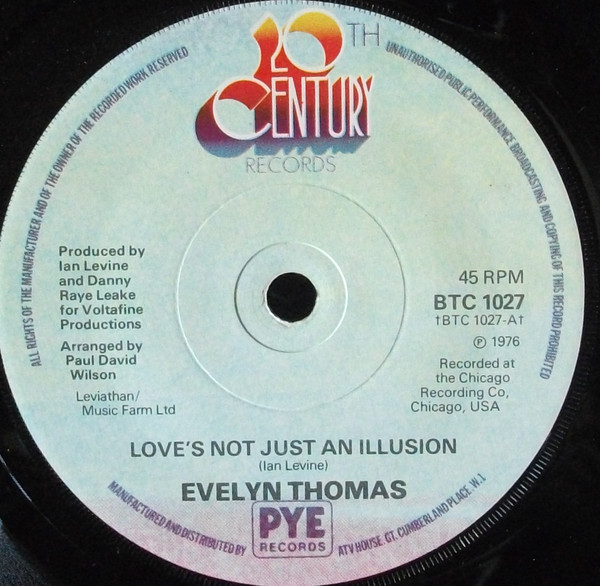Evelyn Thomas - Love's Not Just An Illusion / The Chicago Hustle - Us image 1