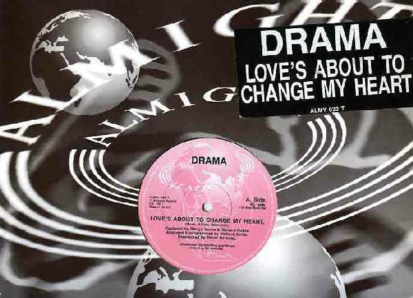 Drama - Love's About To Change My Heart - Used Vinyl Record 12" image 1