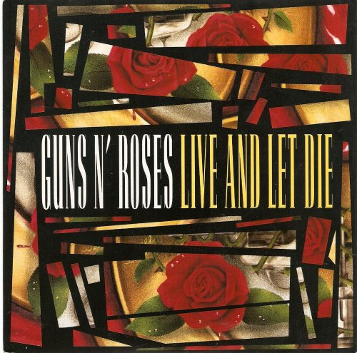 Guns N' Roses - Live And Let Die - Used Vinyl Record 7" image 1