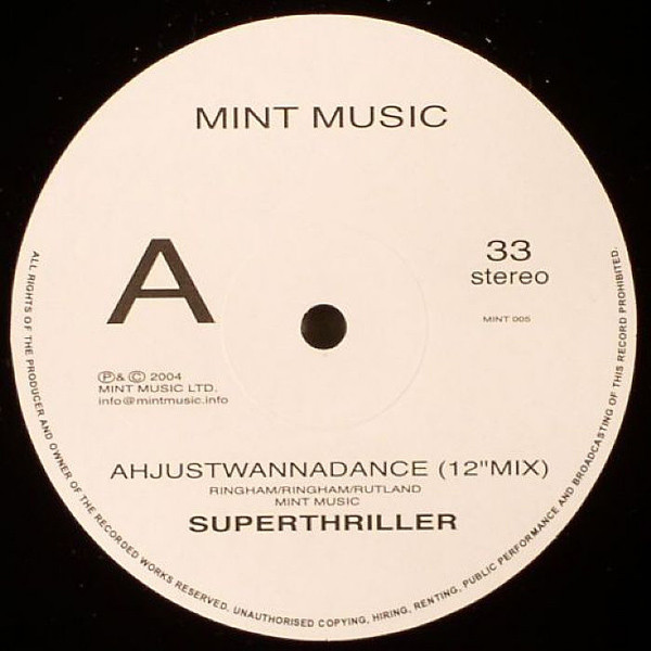 Superthriller - Ahjustwannadance (12" Mix) - Vinyl Record 12" image 1