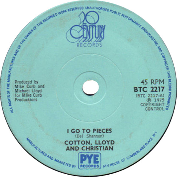 Cotton - I Go To Pieces / Mr. Rock 'N' Roll - Used Vinyl Record 7" image 1
