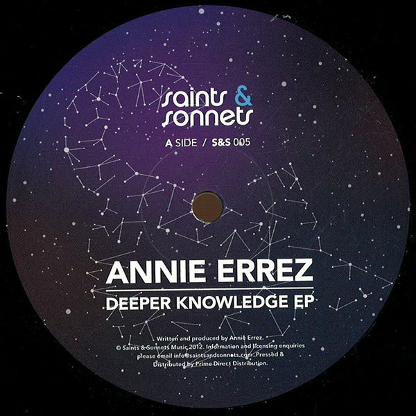 Annie Errez - Deeper Knowledge EP - Vinyl Record 12" image 1