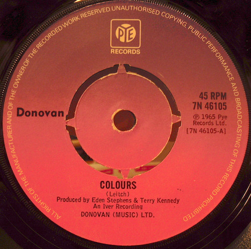 Donovan - Colours - Used Vinyl Record 7" image 1