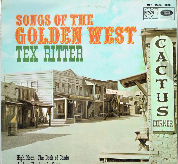 Tex Ritter - Songs Of The Golden West - Used Vinyl Record image 1