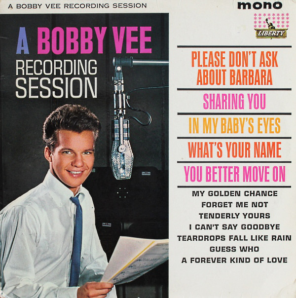 Bobby Vee - A  Recording Session - Used Vinyl Record image 1