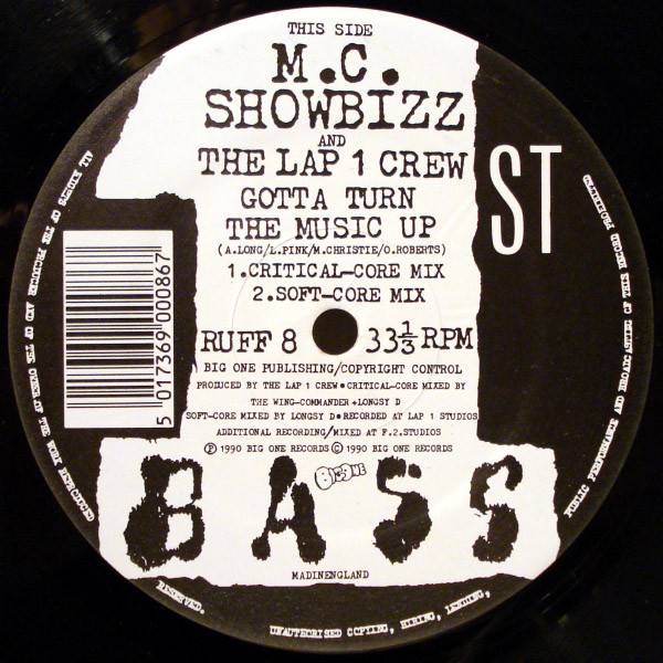 M.C. Showbizz - Gotta Turn The Music Up - Used Vinyl 12" image 1