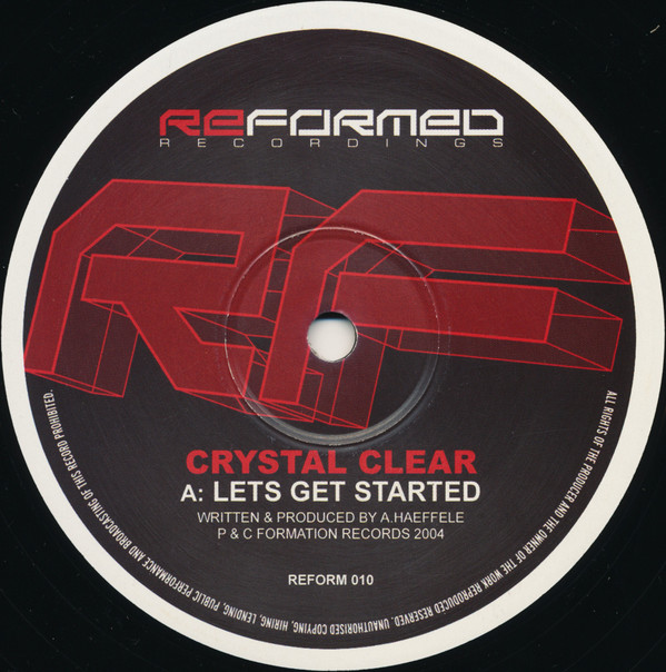 Crystal Clear - Lets Get Started / Original Riddim - Used Vinyl Recor image 1