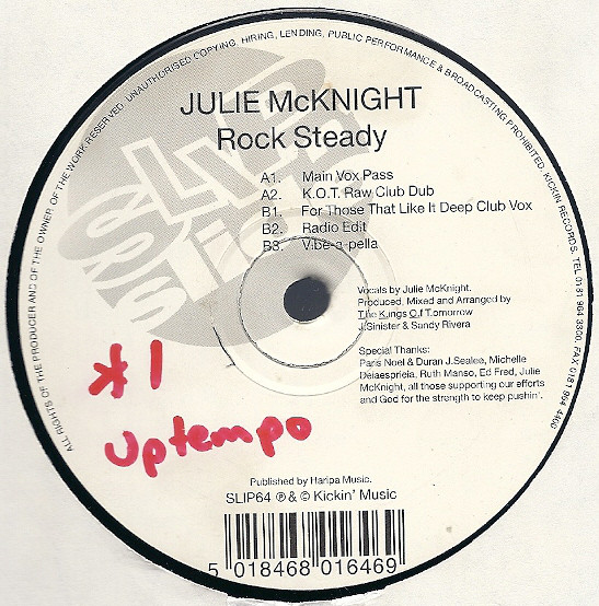 Julie McKnight - Rock Steady - Used Vinyl Record 12" image 1