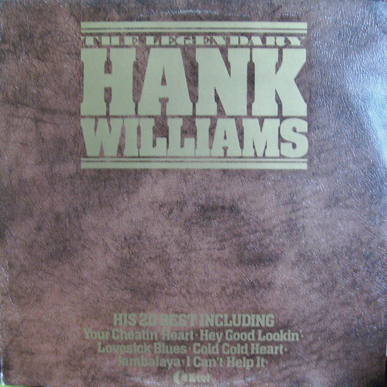Hank Williams - Legendary - Used Vinyl Record image 1