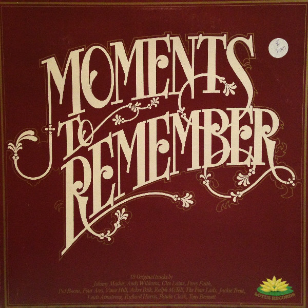 Various - Moments To Remember - Used Vinyl Record image 1
