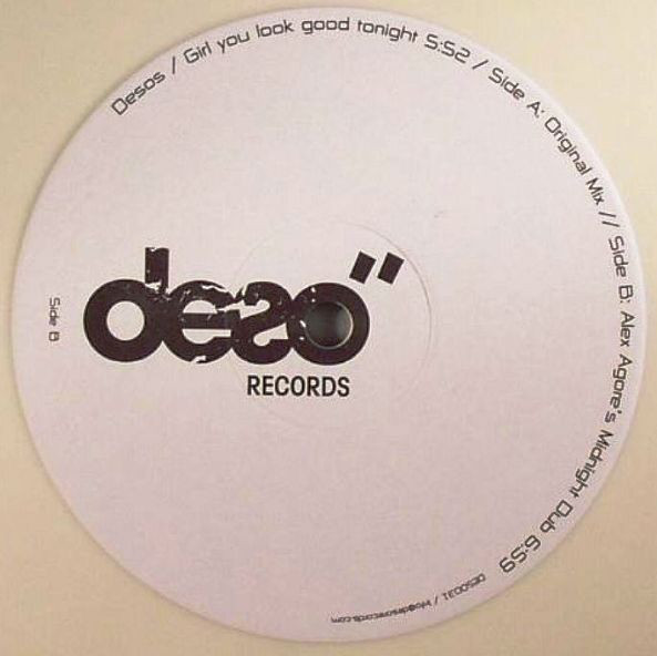 Desos - Girl You Look Good Tonight - Vinyl Record 12" image 1