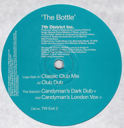 7th District Inc. - Bottle - Used Vinyl Record 12" image 1