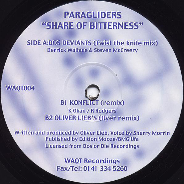 Paragliders - Share Of Bitterness - Used Vinyl Record 12" image 1