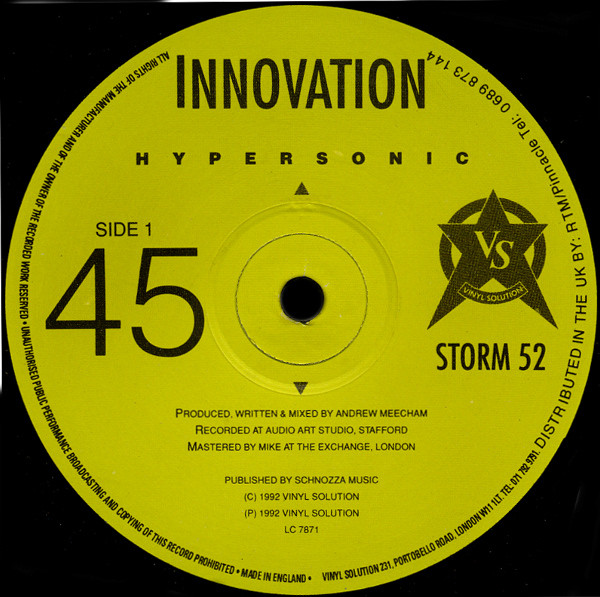 Innovation - Hypersonic - Used Vinyl Record 12" image 1
