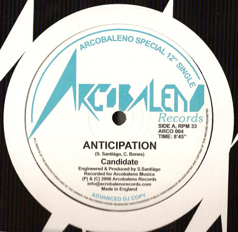 Candidate - Anticipation - Vinyl Record 12" image 1