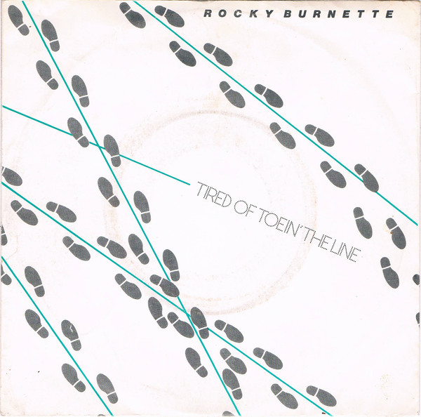 Rocky Burnette - Tired Of Toein' The Line - Used Vinyl Record 7" image 1