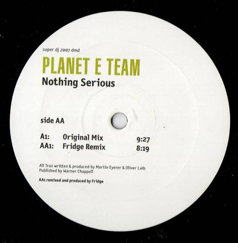 Planet E Team - Nothing Serious - Used Vinyl Record 12" image 1