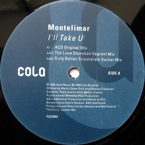 Montelimar - I'll Take U - Used Vinyl Record 12" image 1