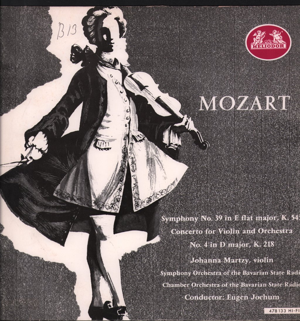 Mozart - Symphony No. 39 In E Flat Major, K. 543 / Conterto For Violin and Orchestra No. 4 In D Major, K. 218