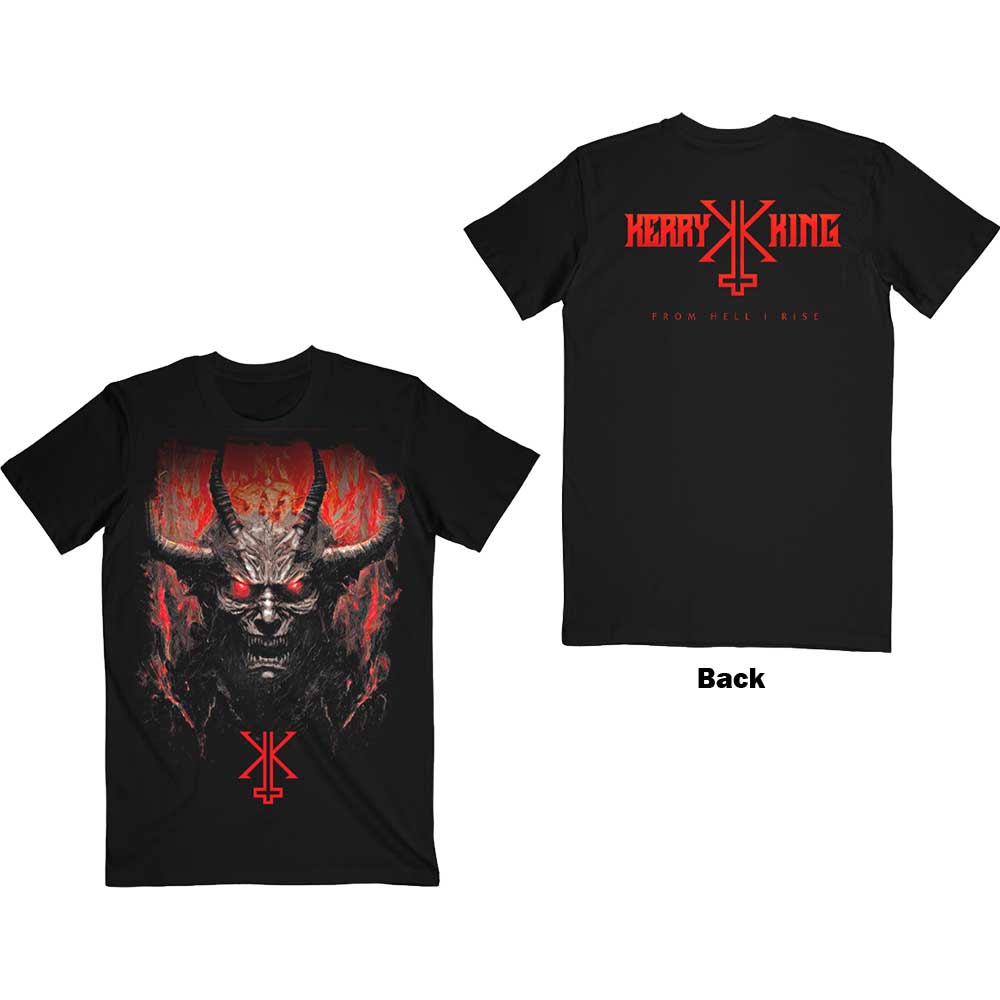 Kerry King Unisex T-Shirt: From Hell I Rise F&B (Back Print) (Medium)