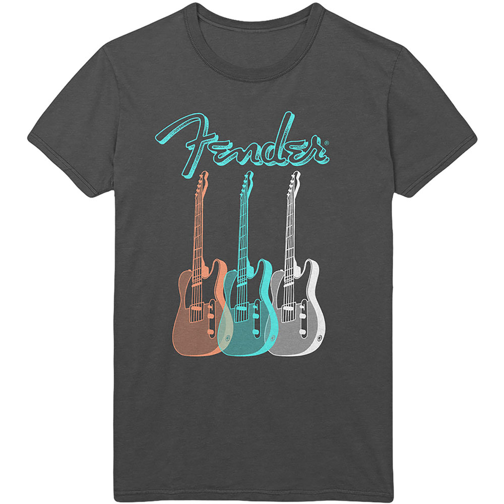 Fender Unisex T-Shirt: Triple Guitar (Medium)