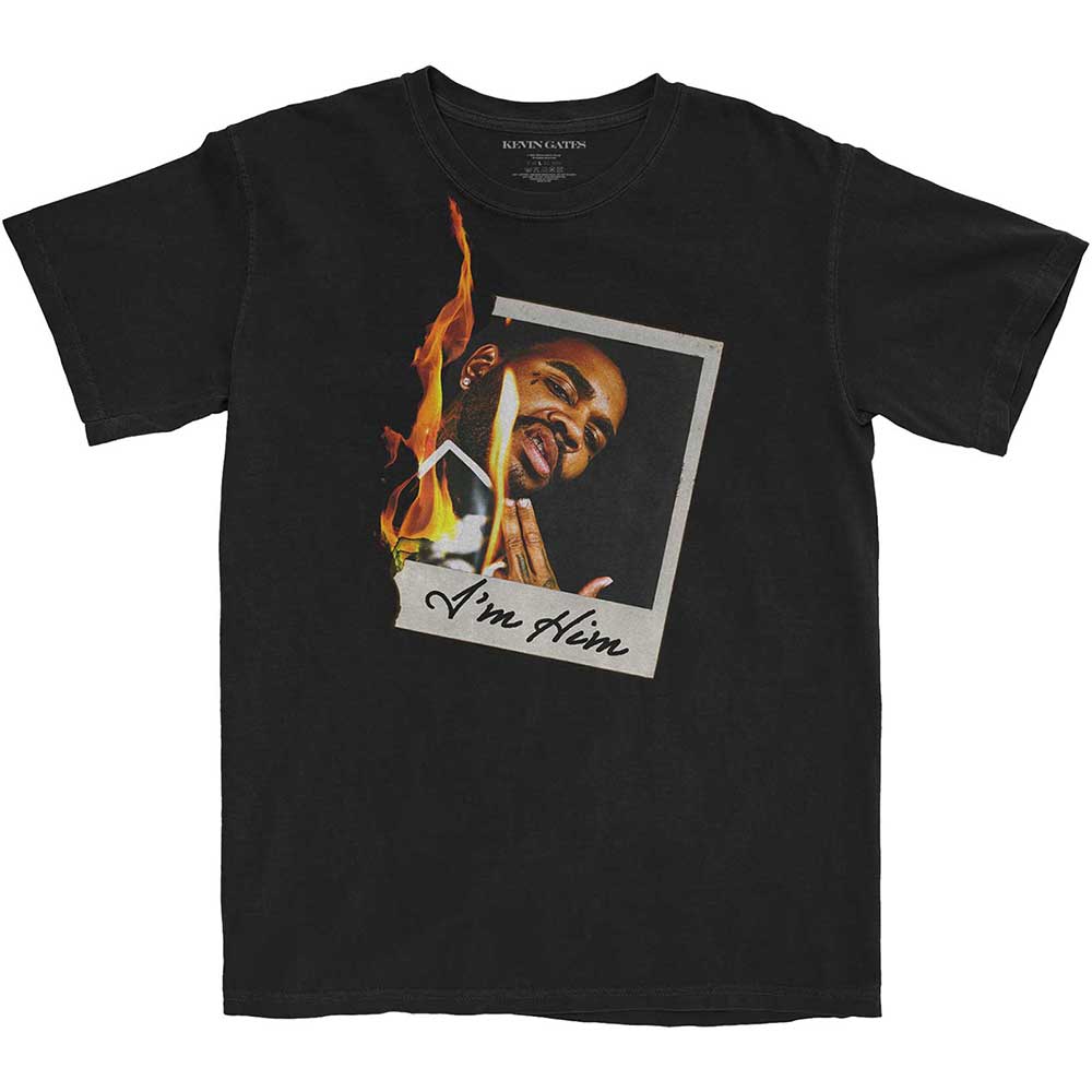 Kevin Gates Unisex T-Shirt: Polaroid Flame (X-Large)