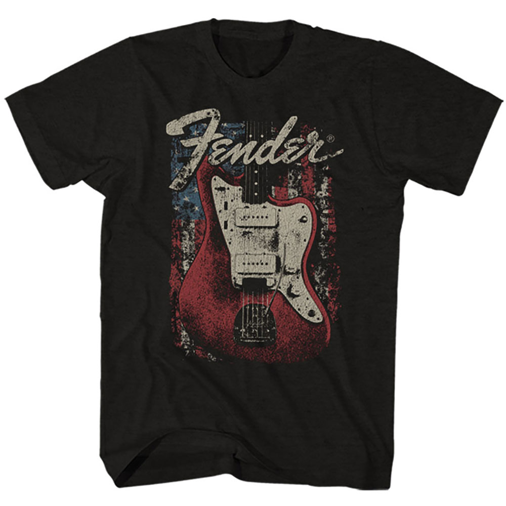 Fender Unisex T-Shirt: Distressed Guitar (Medium)